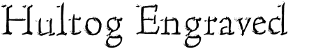 preview image of the Hultog Engraved font