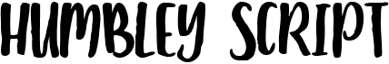 preview image of the Humbley Script font