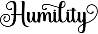 preview image of the Humility font