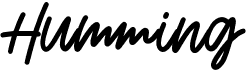 preview image of the Humming font