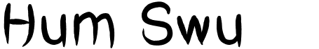 preview image of the Hum Swu font
