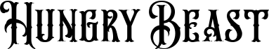 preview image of the Hungry Beast font