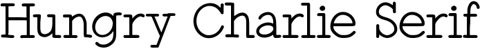 preview image of the Hungry Charlie Serif font