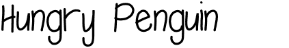 preview image of the Hungry Penguin font