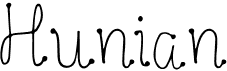 preview image of the Hunian font