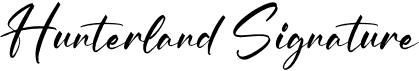 preview image of the Hunterland Signature font