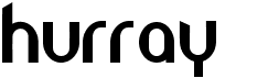 preview image of the Hurray font