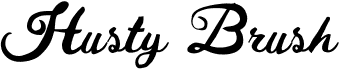 preview image of the Husty Brush font
