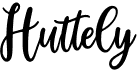 preview image of the Huttely font