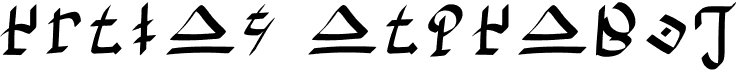 preview image of the Hylian Alphabet font