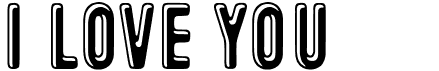 preview image of the I love you font