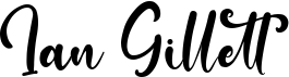 preview image of the Ian Gillett font