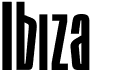 preview image of the Ibiza font