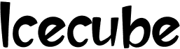 preview image of the Icecube font