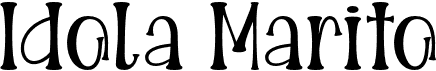 preview image of the Idola Marito font