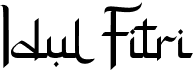 preview image of the Idul Fitri font