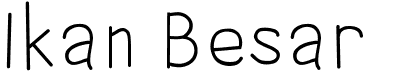 preview image of the Ikan Besar font