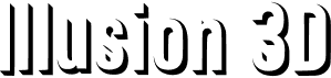 preview image of the Illusion 3D font