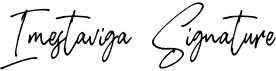 preview image of the Imestaviga Signature font