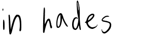 preview image of the In Hades font