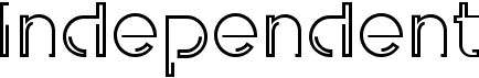 preview image of the Independent font