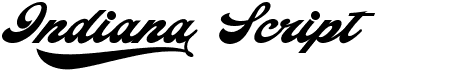 preview image of the Indiana Script font