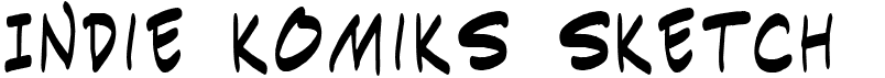 preview image of the Indie Komiks Sketch font