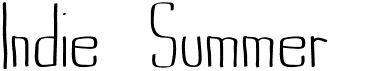 preview image of the Indie Summer font