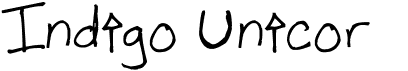 preview image of the Indigo Unicor font