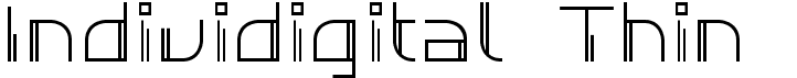preview image of the Individigital Thin font