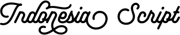 preview image of the Indonesia Script font
