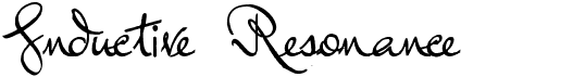 preview image of the Inductive Resonance font