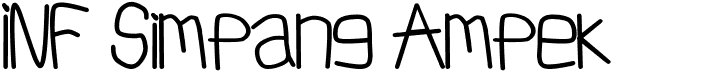 preview image of the INF Simpang Ampek font