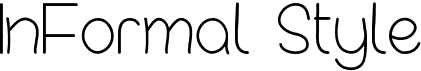 preview image of the InFormal Style font