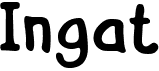 preview image of the Ingat font