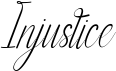 preview image of the Injustice font