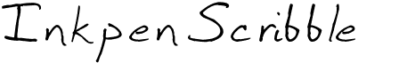 preview image of the Inkpen Scribble font