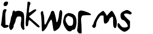 preview image of the Inkworms font