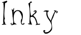 preview image of the Inky font