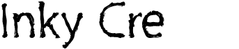 preview image of the Inky Cre font