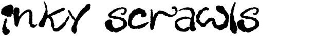 preview image of the Inky Scrawls font