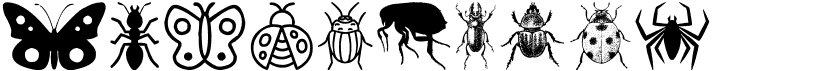 preview image of the Insect Icons font