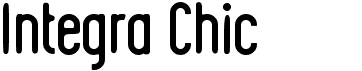preview image of the Integra Chic font