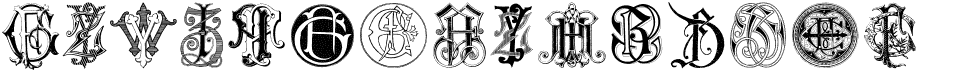 preview image of the Intellecta Monograms Random Samples Seven font