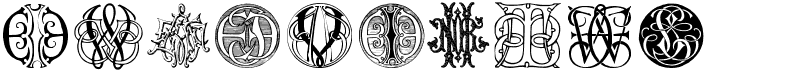 preview image of the Intellecta Monograms Random Samples Ten font