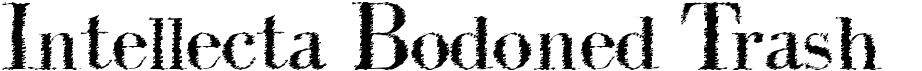 preview image of the Intellecta Bodoned Trash font