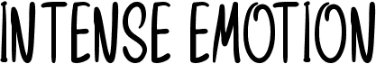 preview image of the Intense Emotion font