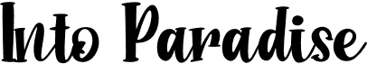 preview image of the Into Paradise font