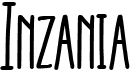 preview image of the Inzania font