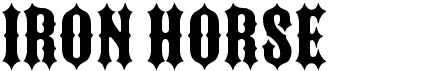 preview image of the Iron Horse font